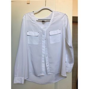 Anne Klein white blouse
